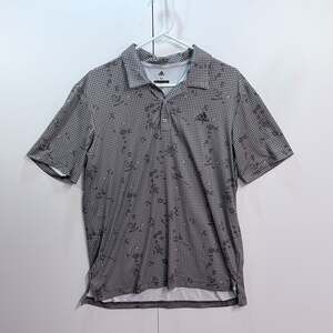 Adidas Night Camo-Print Primegreen Golf Polo Shirt Size M